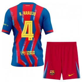 Jalkapallo Pelipaidat/Peliasut FC Barcelona R. Araujo 4 Lasten Neljäspelipaita 2025-26